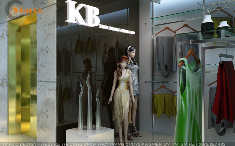 Thiết kế thi công shop thời trang tại thành phố Vinh - Nghệ An