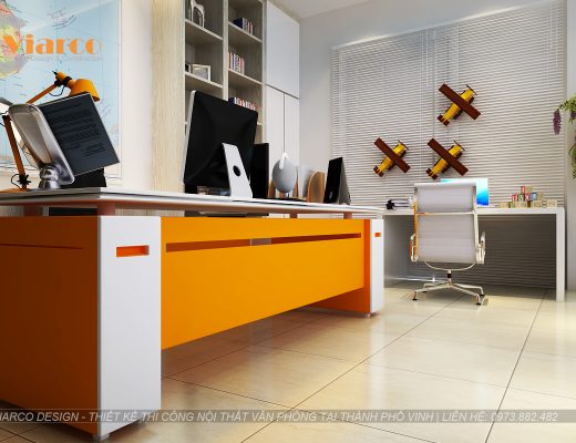 Thiết kế thi công nội thất văn phòng tại thành phố Vinh Nghệ An