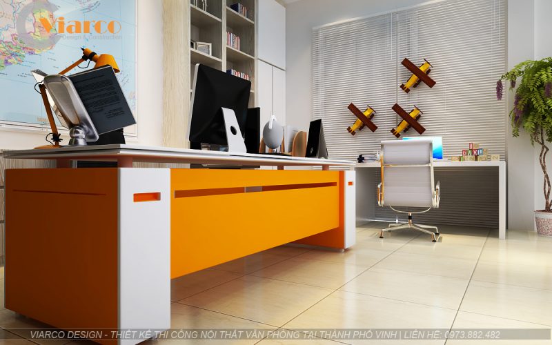 Thiết kế thi công nội thất văn phòng tại thành phố Vinh Nghệ An